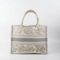 Dior Medium Book Tote Gray
