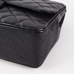Chanel Classic Jumbo Caviar Black