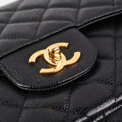 Chanel Classic Jumbo Caviar Black