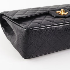 Chanel Classic Jumbo Caviar Black