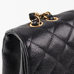 Chanel Classic Jumbo Caviar Black