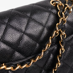 Chanel Classic Jumbo Caviar Black