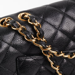 Chanel Classic Jumbo Caviar Black