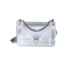 Dior Diorama Medium Metallic Silver