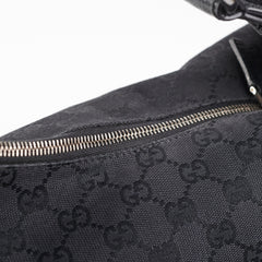 Gucci Horsebit Hobo GG Medium Bag Black