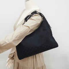 Gucci Horsebit Hobo GG Medium Bag Black