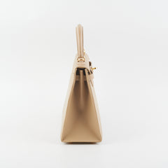 Hermes Kelly 25 Beige Chaminox - [G] Stamp