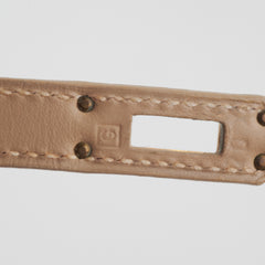Hermes Kelly 25 Beige Chaminox - [G] Stamp