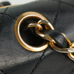 Chanel Vintage Quilted Lambskin Medium/Large Black 24k GHW