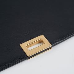 Celine Trapeze Patent Medium Black