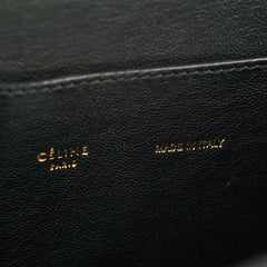 Celine Trapeze Patent Medium Black