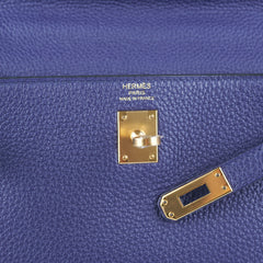 Hermes Kelly 25 Blue Saphir C Stamp