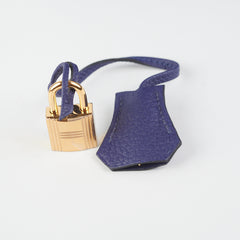 Hermes Kelly 25 Blue Saphir C Stamp