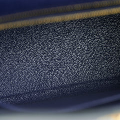 Hermes Kelly 25 Blue Saphir C Stamp