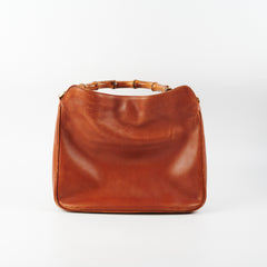 Gucci Vintage Bamboo Bag Brown