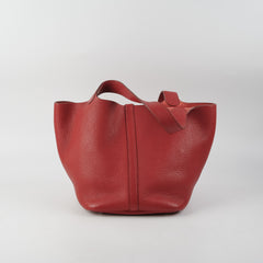 Hermes Picotin 22 Red O Square Stamp