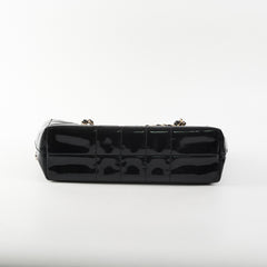 Chanel Chocolate Bar Chain Shoulder Bag Black