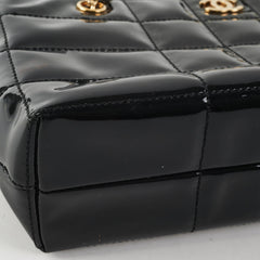 Chanel Chocolate Bar Chain Shoulder Bag Black
