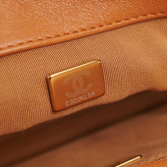 ITEM 21 - Chanel 19 Small Tan/Brown (Microchipped)