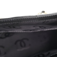 Chanel Chocolate Bar Chain Shoulder Bag Black