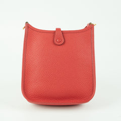 Hermes Mini Evelyne 16 TPM Red - D stamp