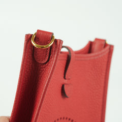 Hermes Mini Evelyne 16 TPM Red - D stamp