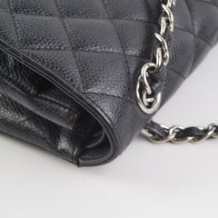 Chanel Small Quilted Caviar Classic Flap Black
