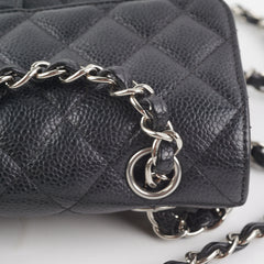 Chanel Small Quilted Caviar Classic Flap Black