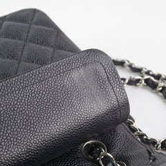 Chanel Small Quilted Caviar Classic Flap Black