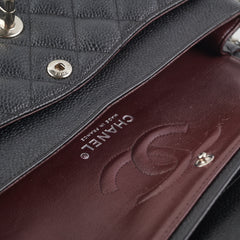 Chanel Small Quilted Caviar Classic Flap Black