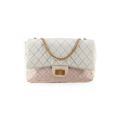 Chanel Tri-Color Microfiber Reissue Jumbo Flap Bag