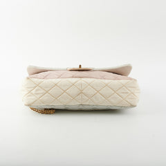 Chanel Tri-Color Microfiber Reissue Jumbo Flap Bag