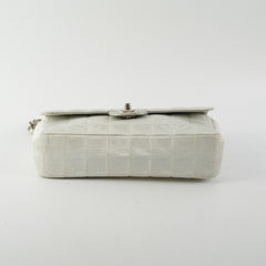 Chanel New Travel Line Chain Shoulder Bag Silver