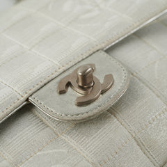 Chanel New Travel Line Chain Shoulder Bag Silver