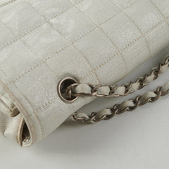 Chanel New Travel Line Chain Shoulder Bag Silver