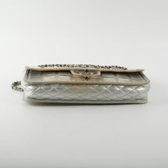 Chanel CC Turnlock Ice Cube Flap Silver