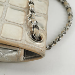 Chanel CC Turnlock Ice Cube Flap Silver