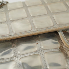 Chanel CC Turnlock Ice Cube Flap Silver