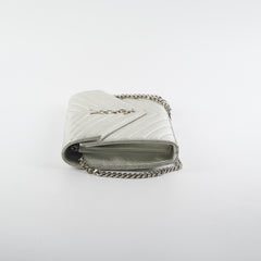 Saint Laurent Cassandre Wallet On Chain (WOC) Silver