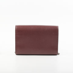 Gucci Dionysus Leather WOC Burgundy Bag