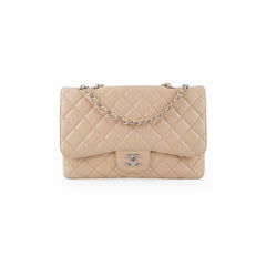 Chanel Classic Flap Jumbo Caviar Beige