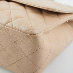 Chanel Classic Flap Jumbo Caviar Beige
