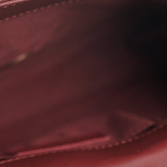 Chanel Quilted Crystal Pearls Flap Burgundy