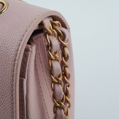 Chanel Double Flap Caviar Medium/Large Dusty Pink