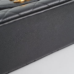 Chanel Vintage Caviar Medium Diana Flap Bag Black