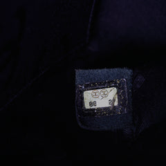 Chanel Wild Stitch Classic Flap Shoulder Bag Black