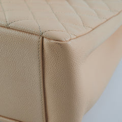 Chanel Caviar Grand Shopping Tote GST Beige