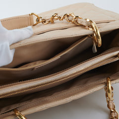 Chanel Caviar Grand Shopping Tote GST Beige