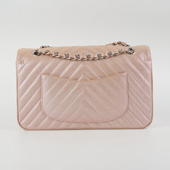 Chanel Classic Flap Medium 17B Rose Gold Caviar SHW