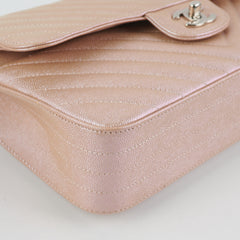 Chanel Classic Flap Medium 17B Rose Gold Caviar SHW